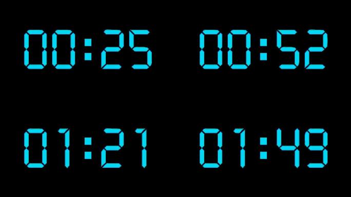 【4K】现代液晶屏3分钟顺数计时器加速