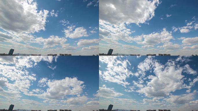 蓝天白云延时摄影素材集锦4k天空