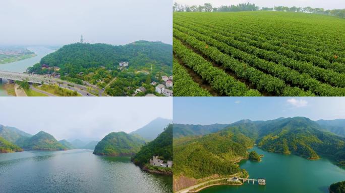 兰溪芝堰水库聚利塔航拍