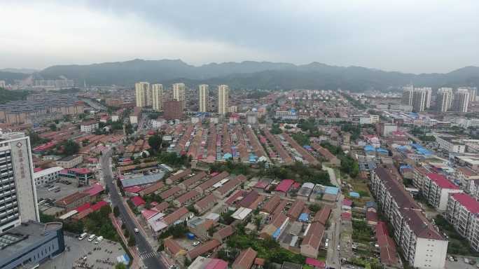 航拍实拍无人机城市视频素材