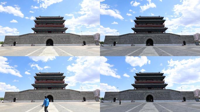 北京永定门城墙延时摄影