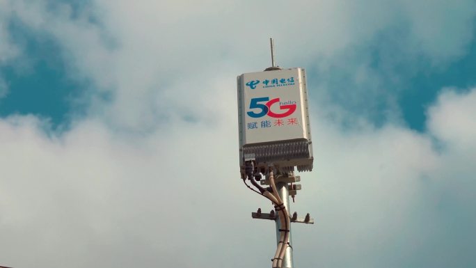 电信5G信号塔延时+特效4K素材