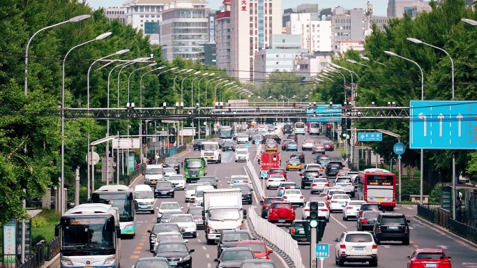 城市道路智慧交通4k-道路监控