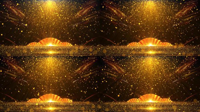 4K金色粒子视频4-无缝循环