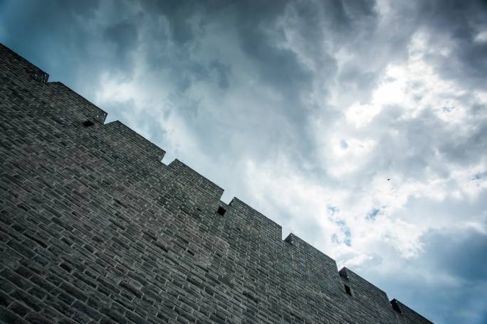城墙与云4K延时摄影