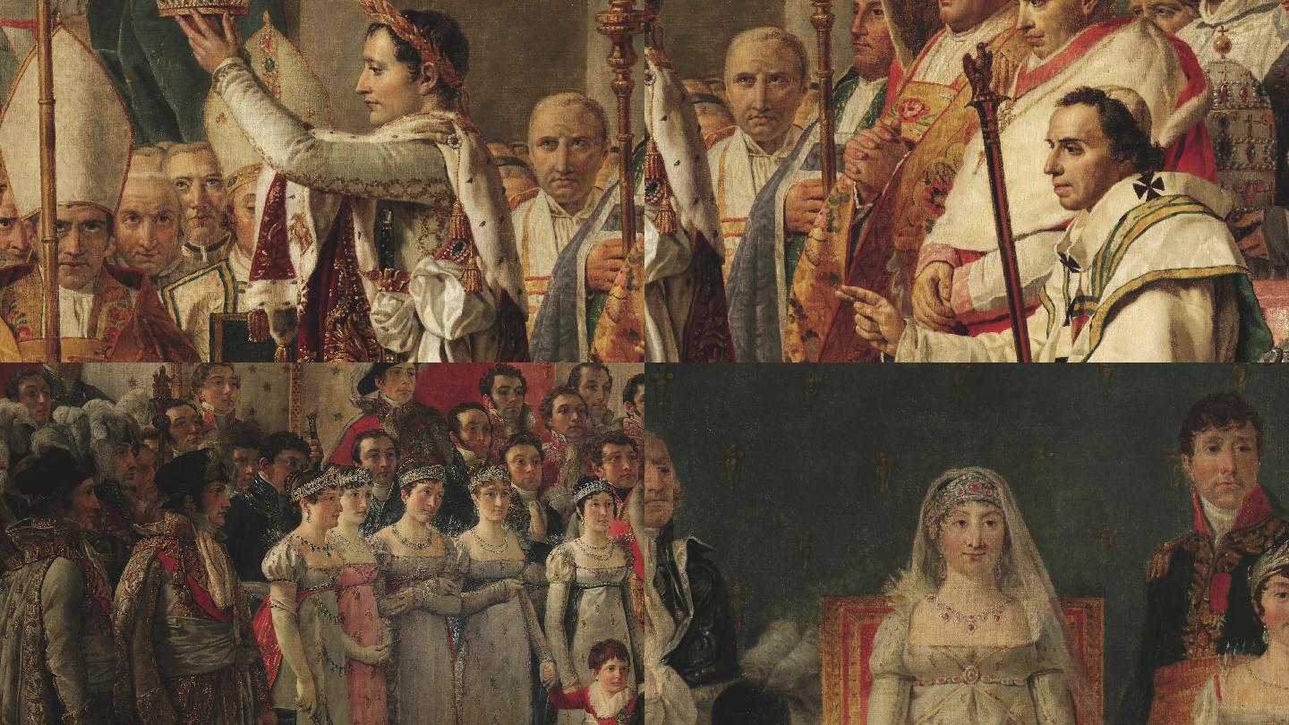 4k世界名画展示拿破仑一世加冕大典