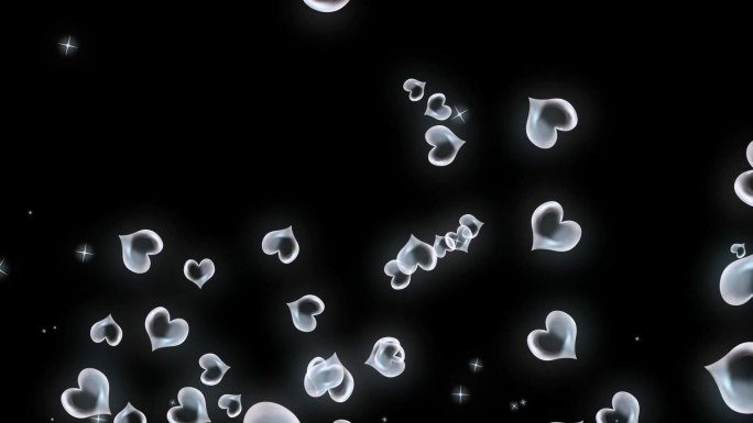 泡泡上升透明气泡爱心气泡