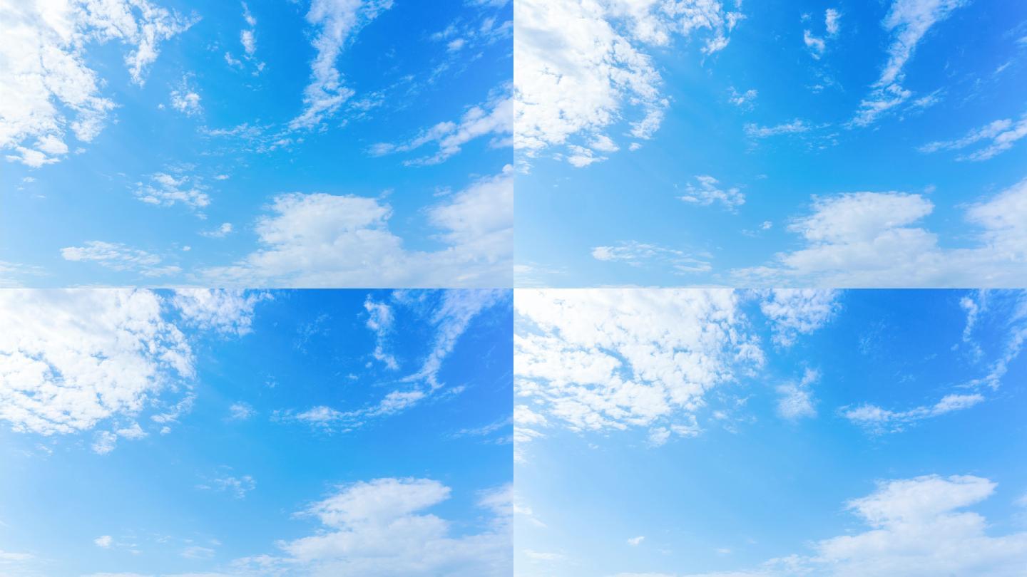 【4K】蓝天云飘延时摄影