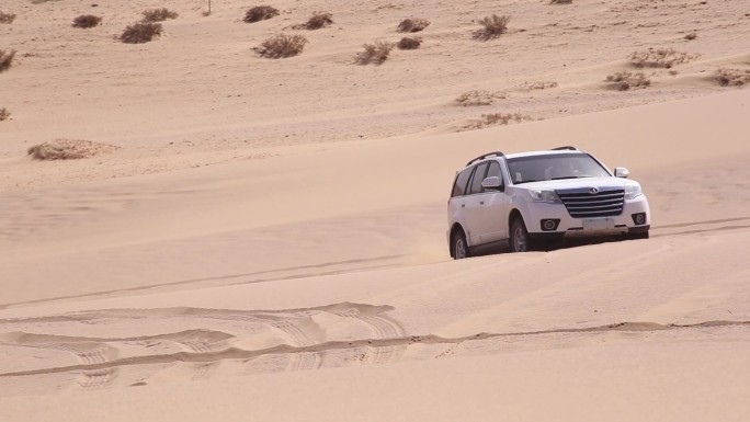 沙漠中的汽车