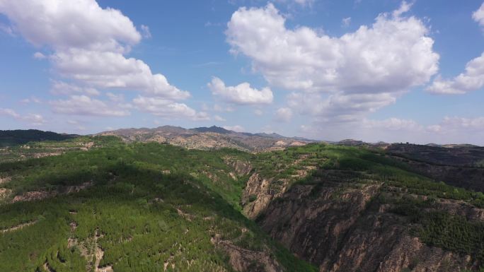 4K-原素材-山区白云蓝天