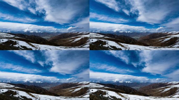 高清西藏风景雪山白云西藏雪山白云