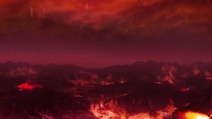 森林大火山火火焰超宽屏4K