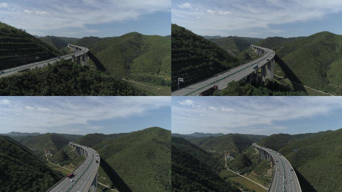 陕西西铜高速秦岭宣传片高架桥4K视频