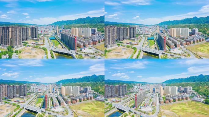 山阳县全景航拍延时摄影