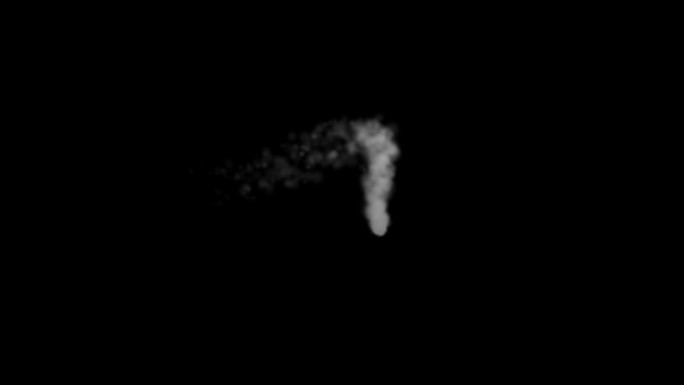 鹅毛大雪加飞行物拖尾烟动画视频素材