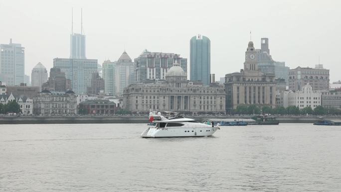 黄浦江风景，浦东看浦西