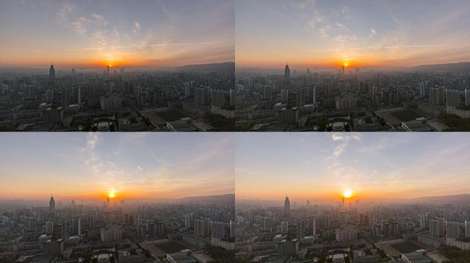 兰州日出延时大景