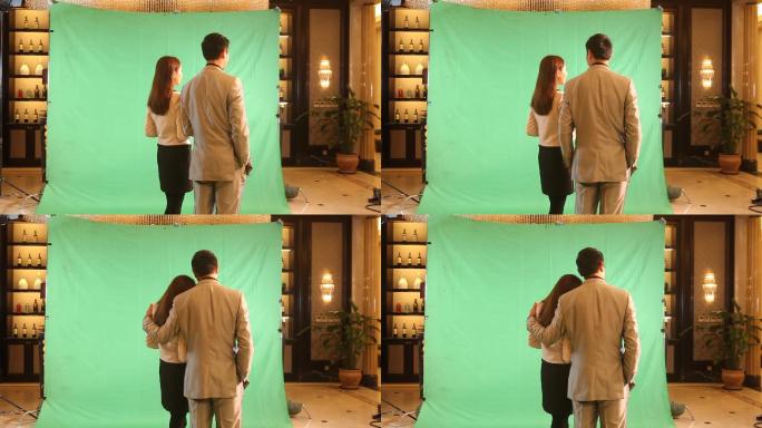 男女主背影扣像绿背万能