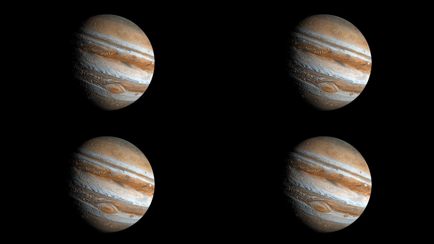 【4K超清】太阳系八大行星木星自转