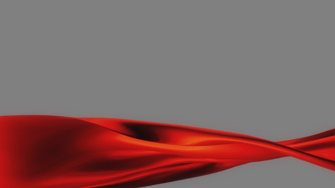 红绸红飘带节日晚会广告宣传片透明通道视频