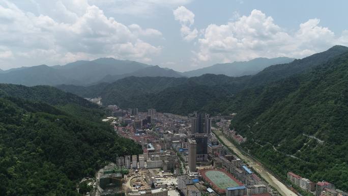 航拍秦岭山脉航拍自然航拍航拍柞水