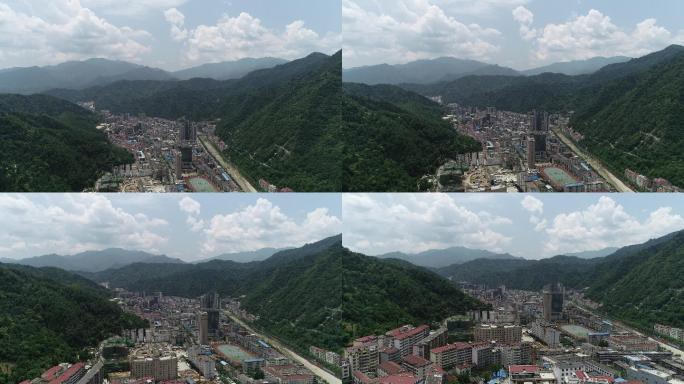 航拍秦岭山脉航拍自然航拍航拍柞水