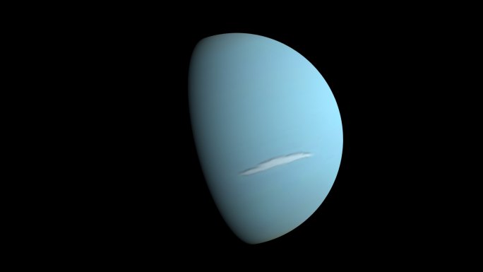 【4K超清】太阳系八大行星天王星自转