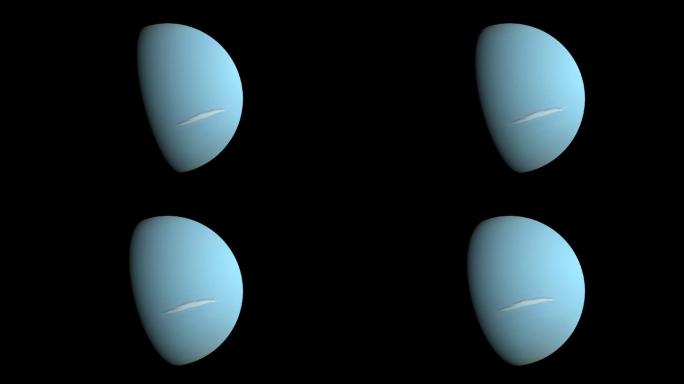 【4K超清】太阳系八大行星天王星自转