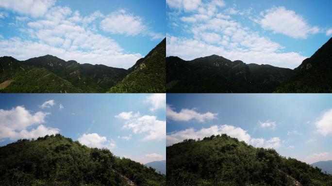 延时天空云山脉森林蓝天