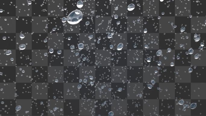 水滴雨滴冲屏延时摄影-alpha通道