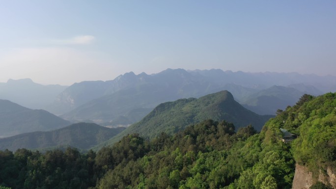 4k航拍江油窦团山