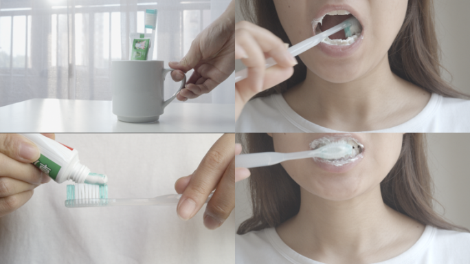 【原创】4K美女刷牙、口腔卫生