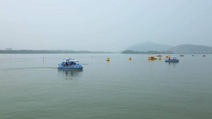 太湖之星蠡湖游船实拍素材