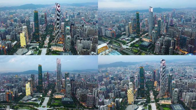 1080p高清航拍广州珠江新城新中轴线宣