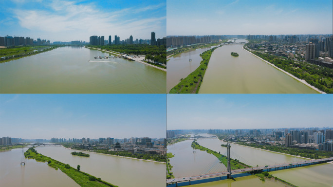 【4K】咸阳湖渭河航拍