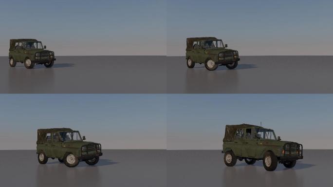 jeep车3d模型