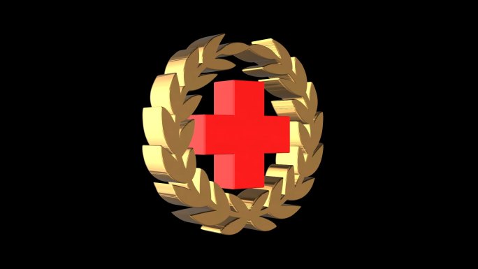 中国红十字会标志无缝循环
