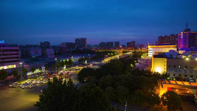 郑州夜景北三环夜景延时摄影