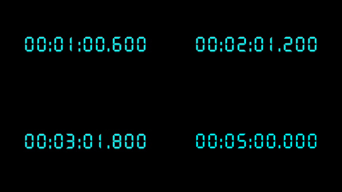 电子时间数字计时（视频）