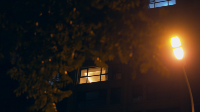 【原创】城市小区夜晚、小区路灯