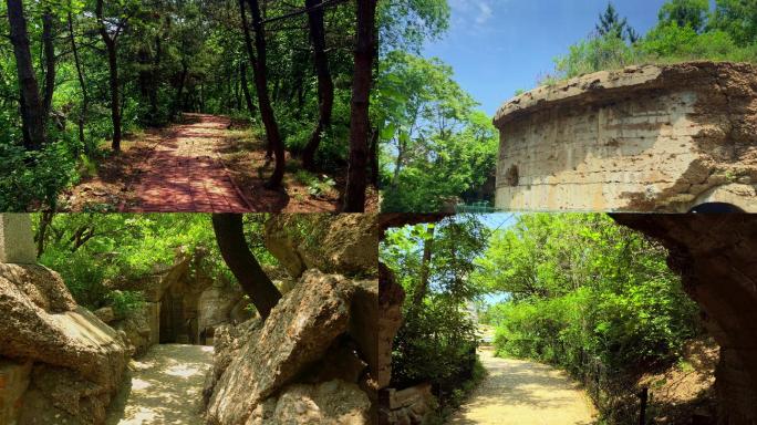 原创拍摄旅顺东鸡冠山堡垒炮台