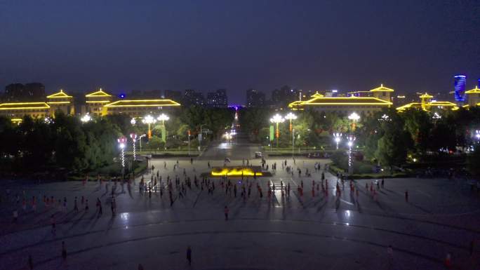 4K-HLG原素材-许昌夜景风光