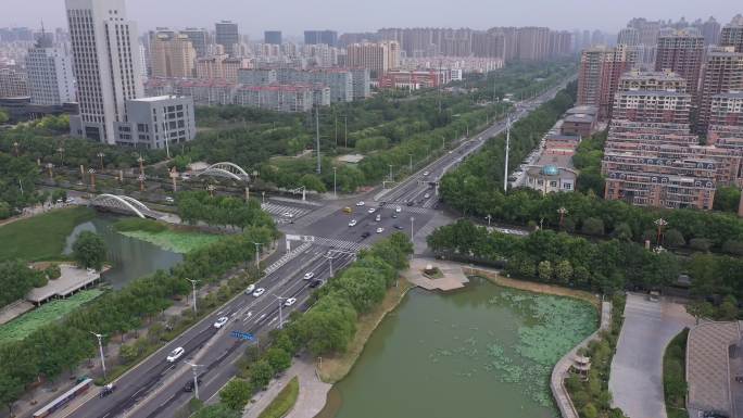 4K-原素材-许昌市学院北路与建安大道