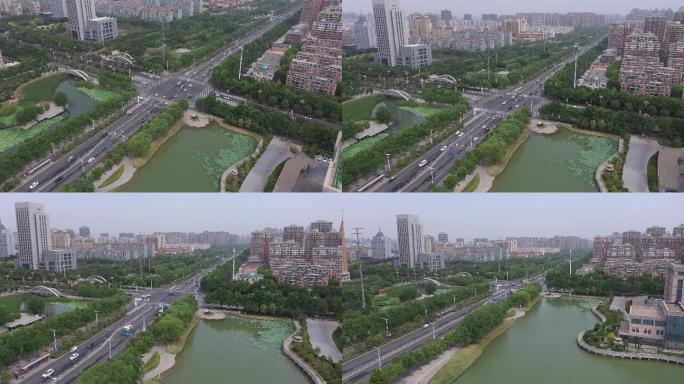 4K-原素材-许昌市学院北路与建安大道
