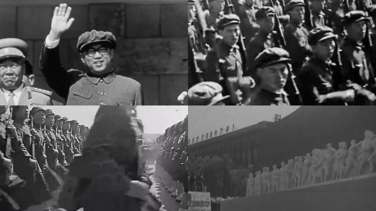 60年代朝鲜平壤庆祝五一国际劳动节