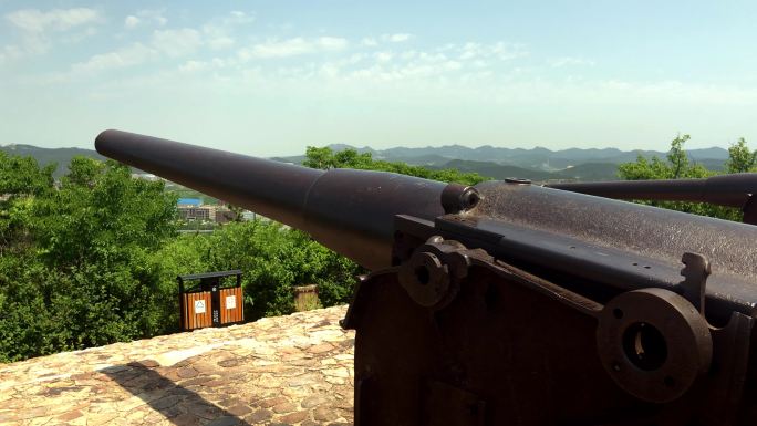 原创拍摄旅顺东鸡冠山堡垒炮台