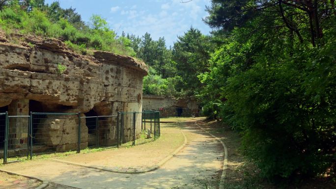 原创拍摄旅顺东鸡冠山堡垒炮台