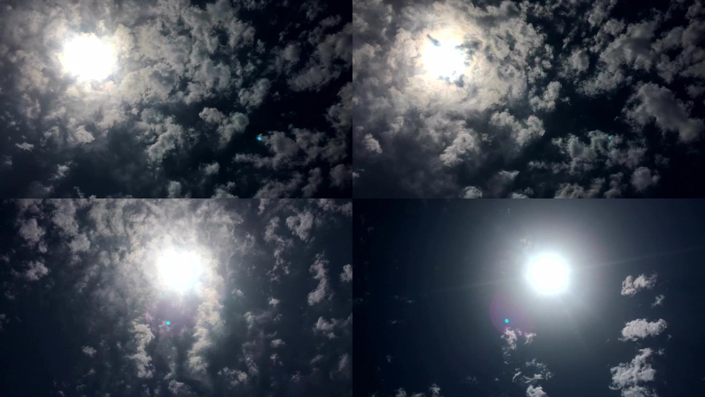 月亮-乌云遮月-云