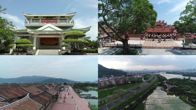 漳州龙海市航拍城市空景街道