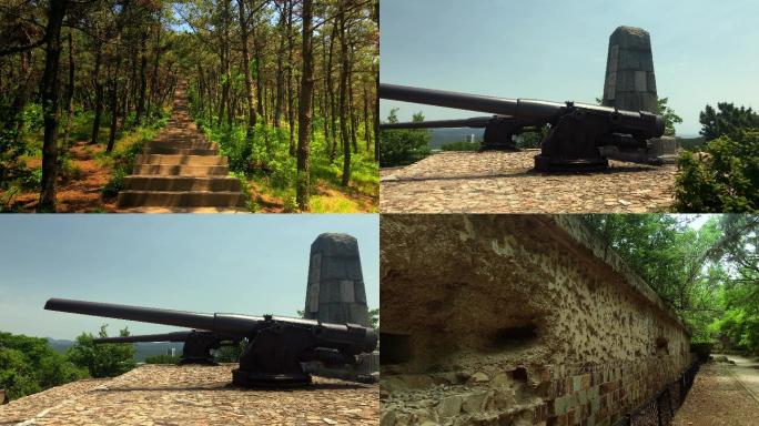 原创拍摄旅顺东鸡冠山堡垒炮台